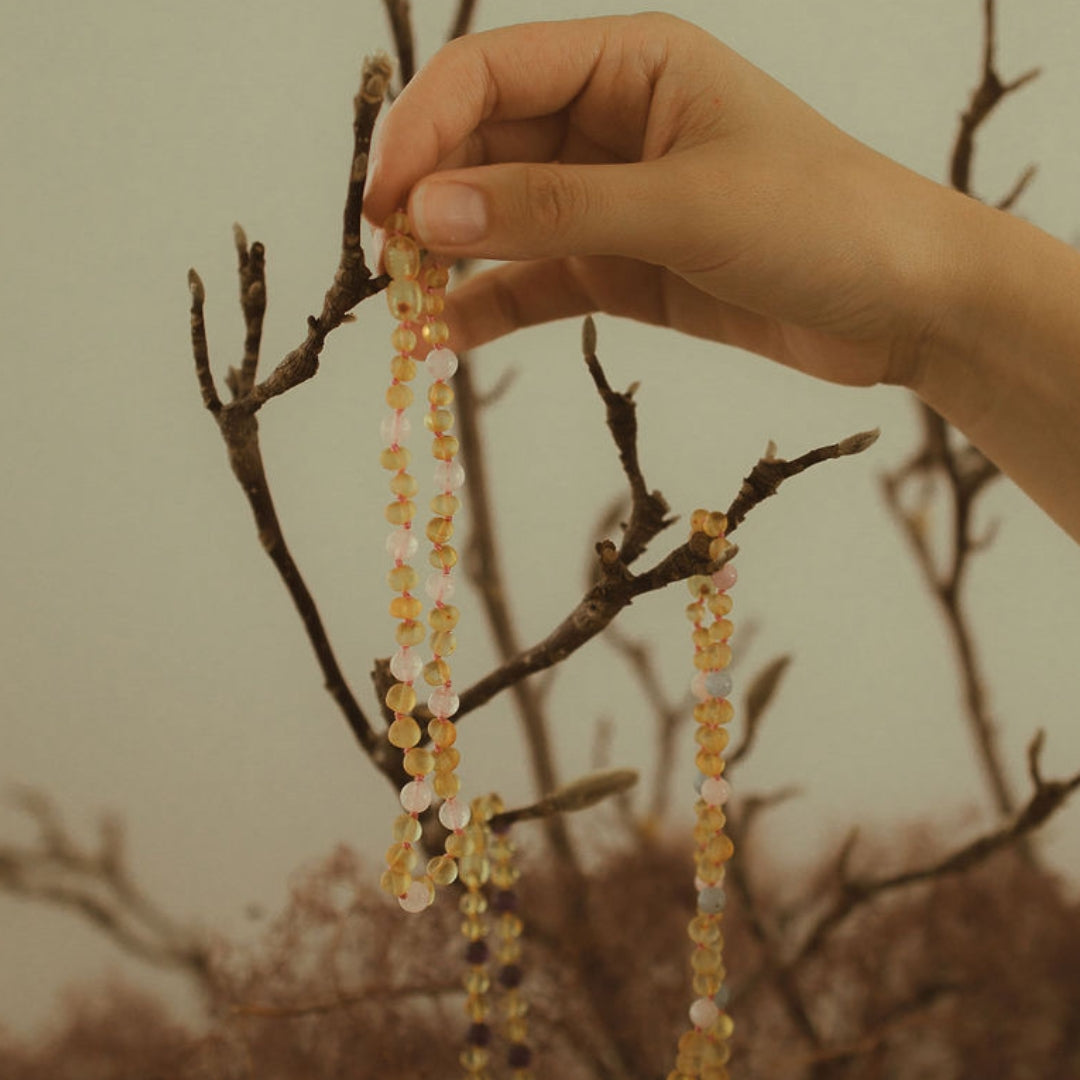 Teething Necklace/Bracelet/Anklet:  Sun & Moon